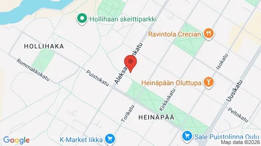 Apartments for rent i Oulu - kort over placeringen