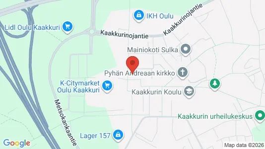 Apartments for rent i Oulu - kort over placeringen