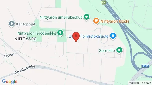 Apartments for rent i Oulu - kort over placeringen
