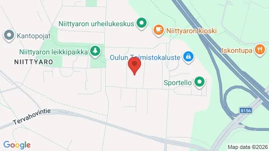 Apartments for rent i Oulu - kort over placeringen