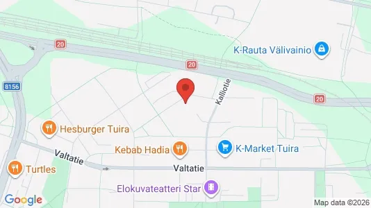 Apartments for rent i Oulu - kort over placeringen