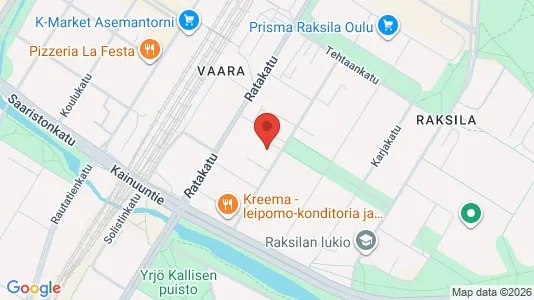 Apartments for rent i Oulu - kort over placeringen