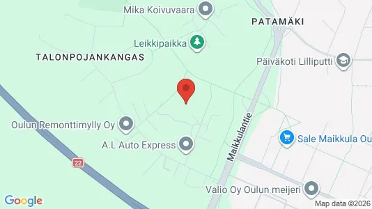 Apartments for rent i Oulu - kort over placeringen
