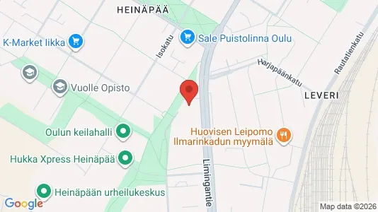 Apartments for rent i Oulu - kort over placeringen