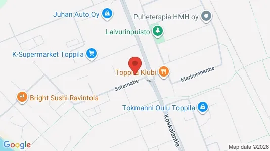 Apartments for rent i Oulu - kort over placeringen