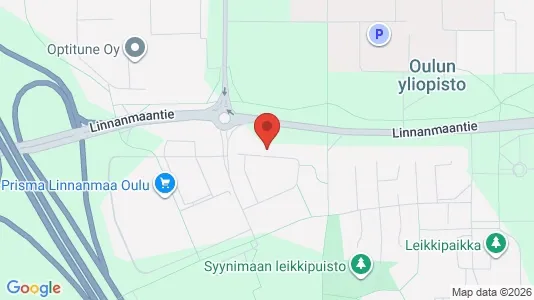 Apartments for rent i Oulu - kort over placeringen