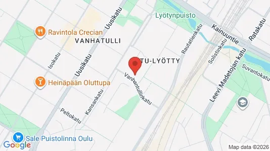 Apartments for rent i Oulu - kort over placeringen