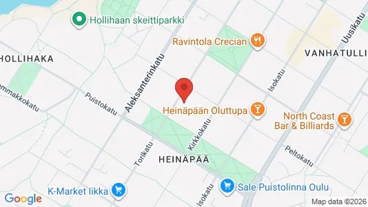 Apartments for rent i Oulu - kort over placeringen