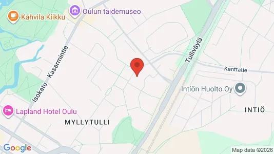 Apartments for rent i Oulu - kort over placeringen