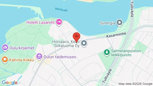 Apartments for rent i Oulu - kort over placeringen