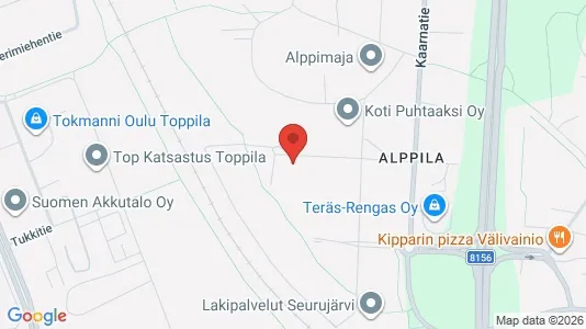 Apartments for rent i Oulu - kort over placeringen