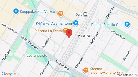 Apartments for rent i Oulu - kort over placeringen