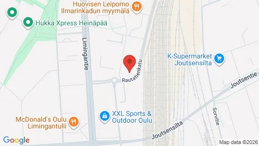 Apartments for rent i Oulu - kort over placeringen