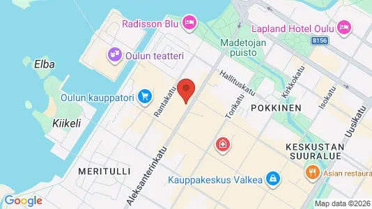 Apartments for rent i Oulu - kort over placeringen
