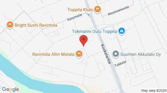 Apartments for rent i Oulu - kort over placeringen