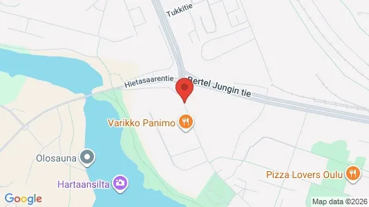 Apartments for rent i Oulu - kort over placeringen