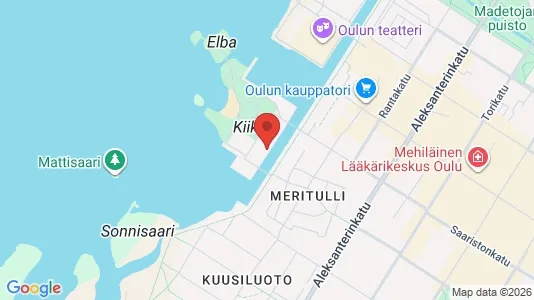 Apartments for rent i Oulu - kort over placeringen