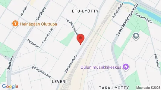Apartments for rent i Oulu - kort over placeringen