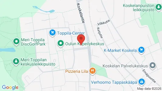 Apartments for rent i Oulu - kort over placeringen