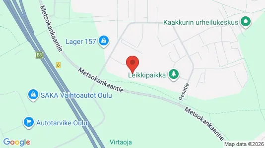 Apartments for rent i Oulu - kort over placeringen