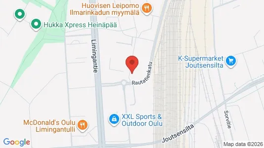 Apartments for rent i Oulu - kort over placeringen