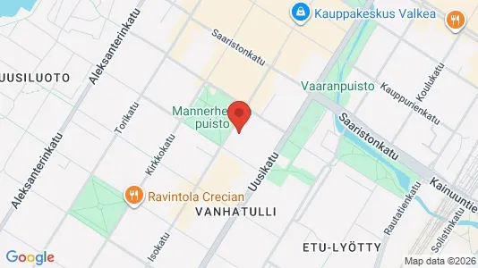 Apartments for rent i Oulu - kort over placeringen