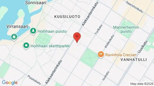 Apartments for rent i Oulu - kort over placeringen