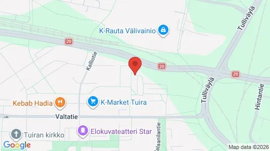 Apartments for rent i Oulu - kort over placeringen