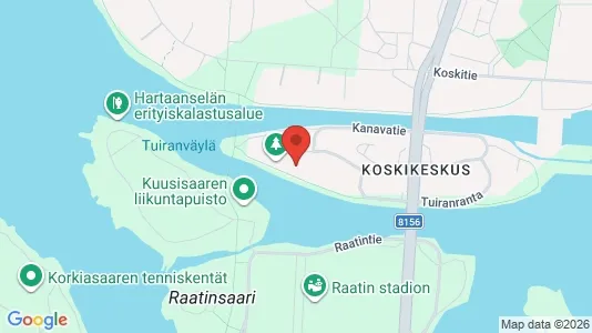 Apartments for rent i Oulu - kort over placeringen