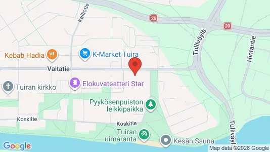 Apartments for rent i Oulu - kort over placeringen