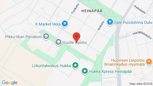 Apartments for rent i Oulu - kort over placeringen