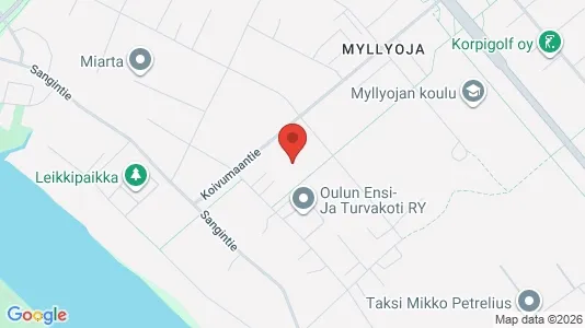 Apartments for rent i Oulu - kort over placeringen