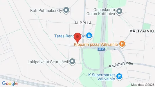 Apartments for rent i Oulu - kort over placeringen