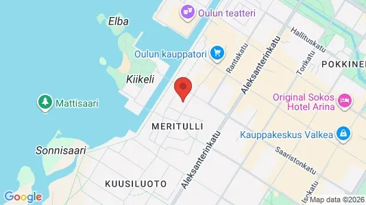 Apartments for rent i Oulu - kort over placeringen