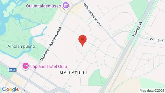 Apartments for rent i Oulu - kort over placeringen