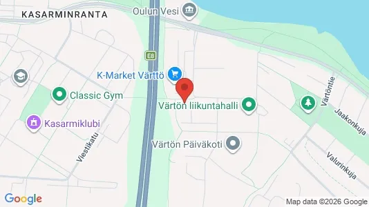 Apartments for rent i Oulu - kort over placeringen