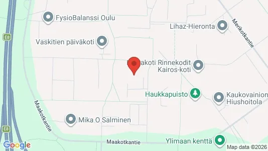 Apartments for rent i Oulu - kort over placeringen