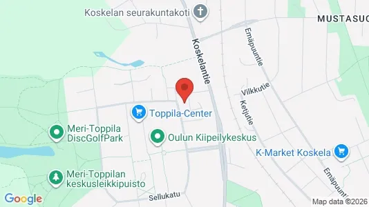 Apartments for rent i Oulu - kort over placeringen