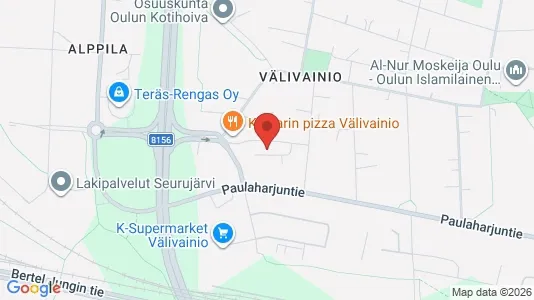 Apartments for rent i Oulu - kort over placeringen