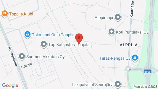Apartments for rent i Oulu - kort over placeringen
