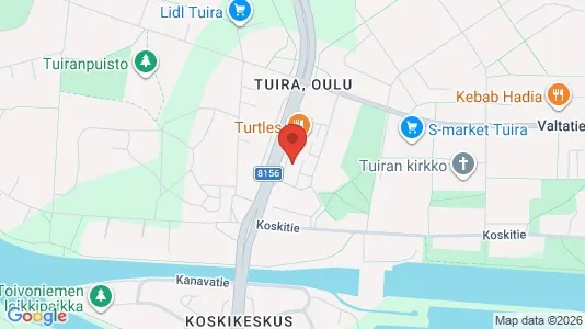 Apartments for rent i Oulu - kort over placeringen