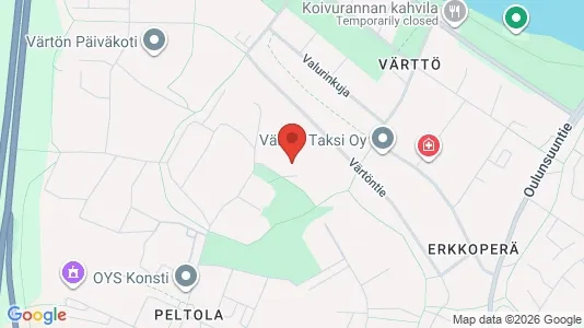 Apartments for rent i Oulu - kort over placeringen
