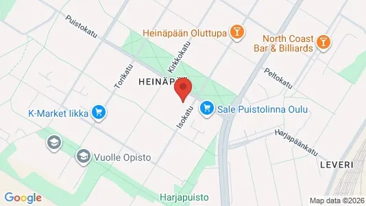 Apartments for rent i Oulu - kort over placeringen