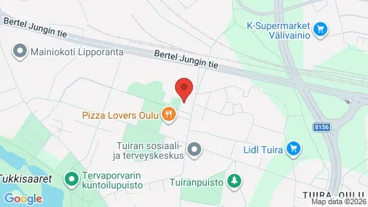 Apartments for rent i Oulu - kort over placeringen