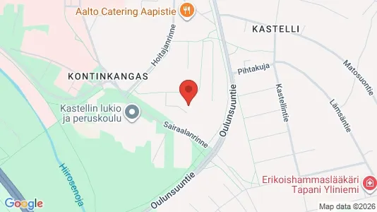 Apartments for rent i Oulu - kort over placeringen