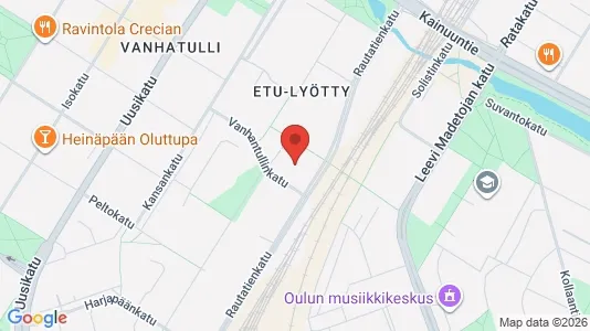 Apartments for rent i Oulu - kort over placeringen