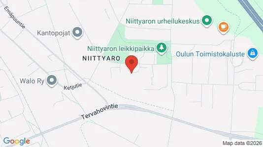Apartments for rent i Oulu - kort over placeringen