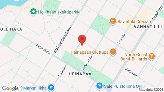 Apartments for rent i Oulu - kort over placeringen