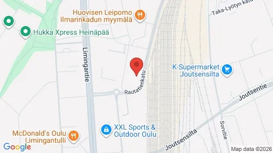 Apartments for rent i Oulu - kort over placeringen