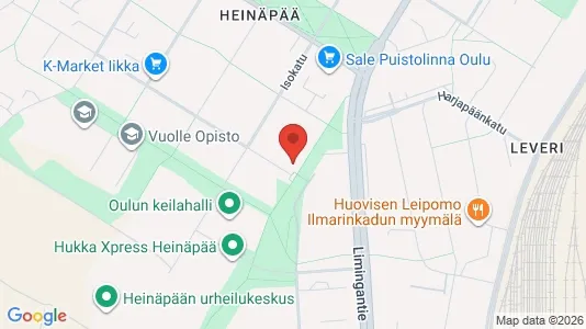 Apartments for rent i Oulu - kort over placeringen